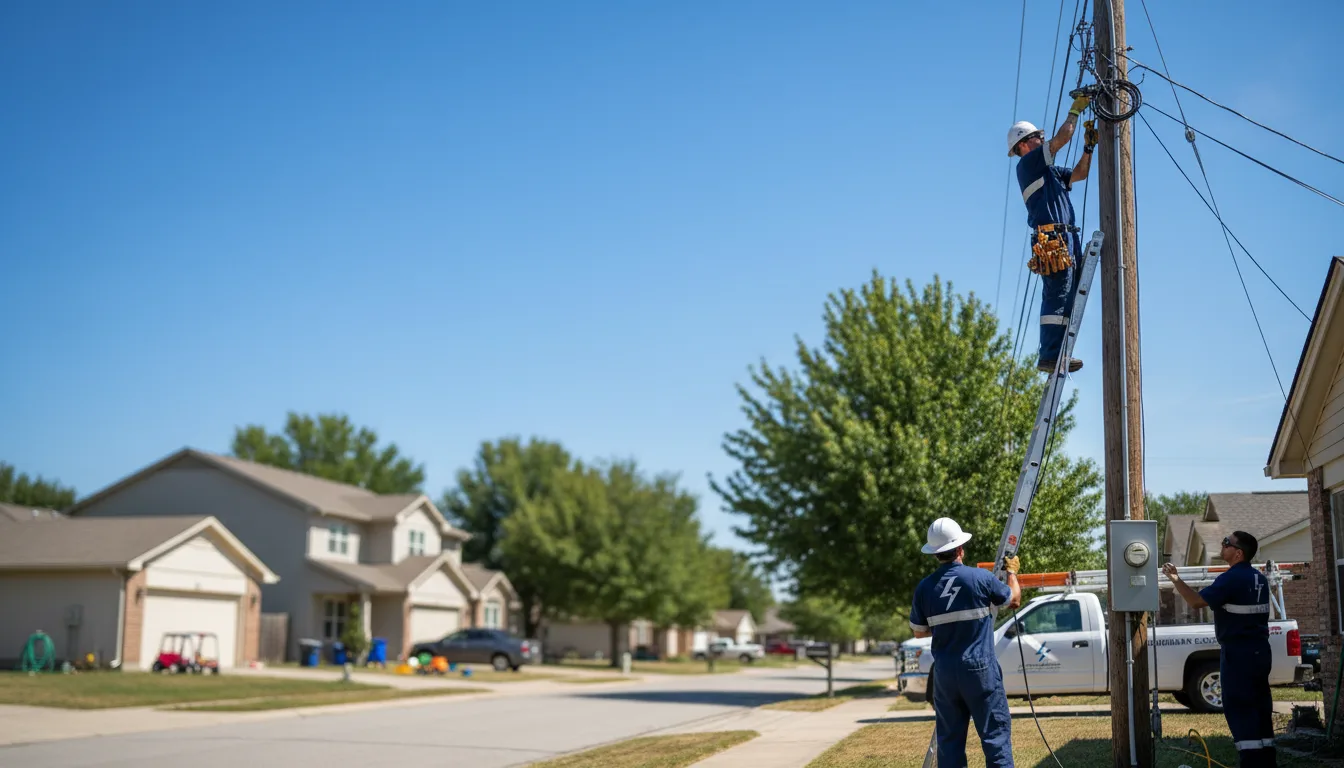 Residential electrician providing installation services in Albany, IN